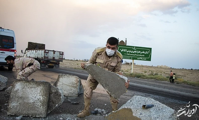 (تصاویر) واژگونی کامیون حامل انگور